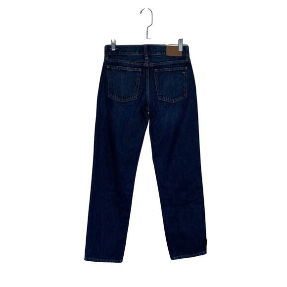 MADEWELL Low Rise Perfect Vintage Straight Jean Lilycrest Wash Size 24 Dark Wash - Picture 4 of 10